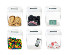 Load image into Gallery viewer, Kitchen Time Locking Container Lockable Food Safe Storage Canister with Timer - White