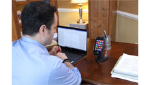 Load image into Gallery viewer, Fully Adjustable Desktop Mobile Phone Mount Holder Stand Hands Free Viewing