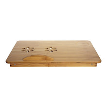 Load image into Gallery viewer, Foldable Portable Adjustable Deluxe Bamboo Laptop Bed Desk Computer Stand Table