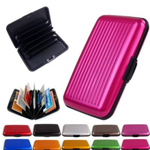 Load image into Gallery viewer, Deluxe Aluminium Metal Waterproof Anti RFID Scanning Credit Debit Card Holder