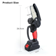 Load image into Gallery viewer, Mini Cordless Electric Rechargeable Chainsaw 2X Battery Wood Cutter Chain Saw Kit