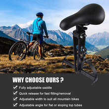 Load image into Gallery viewer, Front Mounted Child Bike Seat Kids Top Tube Bicycle Detachable Seat & Armrest