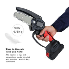 Load image into Gallery viewer, Mini Cordless Electric Rechargeable Chainsaw 2X Battery Wood Cutter Chain Saw Kit