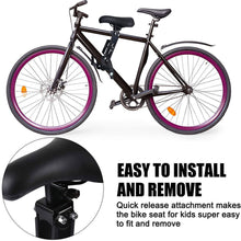 Load image into Gallery viewer, Front Mounted Child Bike Seat Kids Top Tube Bicycle Detachable Seat & Armrest