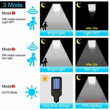 Load image into Gallery viewer, Solar Powered LED Flood Light Motion Sensor Security Wall Yard Street Outdoor Lamp