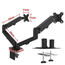 Load image into Gallery viewer, Dual Arm Bracket 10-27" Monitor Stand HD LED TV Screen Holder Desktop Mount