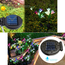 Load image into Gallery viewer, LED Solar Light Outdoor 4 Head Lily Garden Flower Waterproof Decorative Lamp