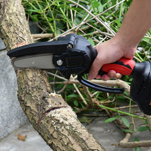 Load image into Gallery viewer, Mini Cordless Electric Rechargeable Chainsaw 2X Battery Wood Cutter Chain Saw Kit