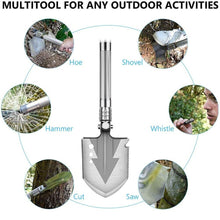Load image into Gallery viewer, Multifunction Tactical Shovel Outdoor Folding Camping Military Survival Tools