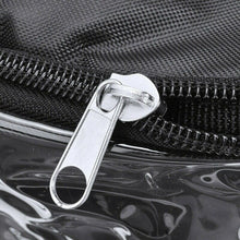 Load image into Gallery viewer, Large Clear CD Book Storage Holder Easy Zip Closure Carry Bag Organizer