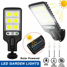 Load image into Gallery viewer, Solar Powered LED Flood Light Motion Sensor Security Wall Yard Street Outdoor Lamp