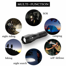 Load image into Gallery viewer, 2X Ultra Bright Tactical 5Mode Zoom Flashlight LED Hunting Focus Torch