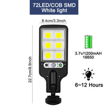 Load image into Gallery viewer, Solar Powered LED Flood Light Motion Sensor Security Wall Yard Street Outdoor Lamp