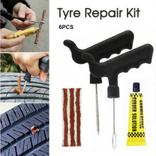 Load image into Gallery viewer, 6pcs Tyre Repair Kit Bike Car Emergency Tools Sets Tire Puncture Motorcycle