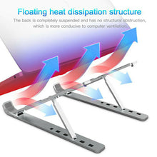 Load image into Gallery viewer, Portable Foldable Adjustable Laptop Stand Ipad Tablet Computer Desk Stands