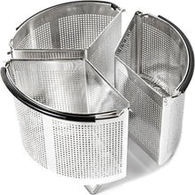 Load image into Gallery viewer, 3-Piece Stainless Steel Divided Steamer Basket Pot Divider Set - Cook Multiple Foods at Once
