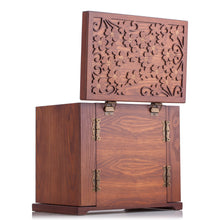 Load image into Gallery viewer, Extra Large Wooden Jewellery Box Necklace Ring Storage Cabinet Display Organiser
