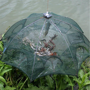 12 Holes Magic Fishing Trap Full Automatic Folding Shrimp Cast Cage Crab Fish Net