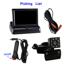 Load image into Gallery viewer, LED Car Seat HD Camera Baby Monitor w/ 4.3 inch Folding Display Screen and Night Vision
