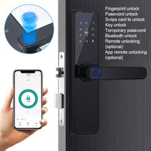 Load image into Gallery viewer, Electronic Digital Smart Door Lock Fingerprint APP Password Key Security Lock
