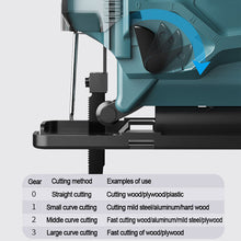 Load image into Gallery viewer, Cordless 4000r/m Woodworking Cutter Jig Saw Cutting Jigsaw with Battery + Charger 18V
