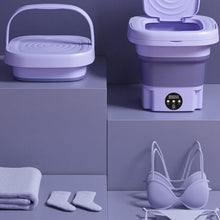 Load image into Gallery viewer, Portable Washing Machine With Dryer Bucket Folding Antibacterial Laundry Camping
