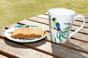 10-Piece Australian Kookaburra Watercolor Dinnerware Crockery Set Elegant Tableware