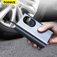 Load image into Gallery viewer, Baseus Digital Car Tyre Inflator Pump 12V Mini Portable Auto Air Compressor Bike
