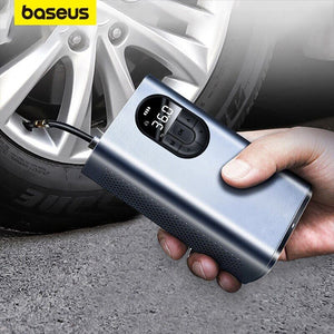 Baseus Digital Car Tyre Inflator Pump 12V Mini Portable Auto Air Compressor Bike