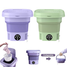 Load image into Gallery viewer, Portable Washing Machine With Dryer Bucket Folding Antibacterial Laundry Camping
