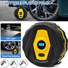 Load image into Gallery viewer, 12V Car Tyre Inflation Tire Inflator Pump Automatically Inflator Air Compressors
