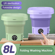 Load image into Gallery viewer, Portable Washing Machine With Dryer Bucket Folding Antibacterial Laundry Camping
