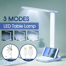 Load image into Gallery viewer, Dimmable Touch LED Desk Lamp Bedside Study Reading Table Light with USB Ports
