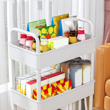 Load image into Gallery viewer, 3 Tier Organizer Trolley Cart Utility Rolling Storage Rack Holder Space Saver with Wheels
