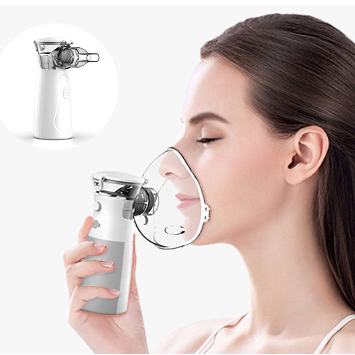 Atomizer Machine Handheld Mini Atomizer Portable Nebuliser Machine Ultrasonic USB Recha ...
