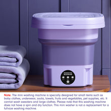 Load image into Gallery viewer, Portable Washing Machine With Dryer Bucket Folding Antibacterial Laundry Camping
