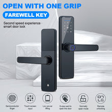 Load image into Gallery viewer, Electronic Digital Smart Door Lock Fingerprint APP Password Key Security Lock
