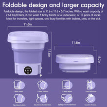 Load image into Gallery viewer, Portable Washing Machine With Dryer Bucket Folding Antibacterial Laundry Camping
