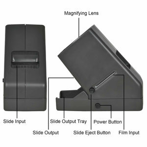 35mm Slide Viewer, 3X Magnification and Desk Top LED Lighted Illuminated Viewing