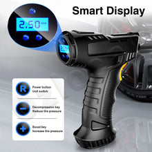 Load image into Gallery viewer, Automatic Cordless Car Tyre Inflator Handheld LCD Digital Air Compressor Pump
