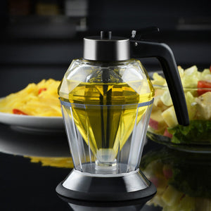 200ml Oil Honey Syrup Dispenser Pot Jar Cup Trigger Storage Bottle Diamond Glass