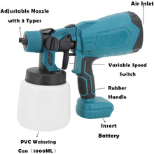 Load image into Gallery viewer, Portable Cordless High Pressure Electric Spray Gun Airless Paint Sprayer with 2 Battery
