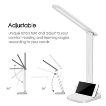 Load image into Gallery viewer, Dimmable Touch LED Desk Lamp Bedside Study Reading Table Light with USB Ports
