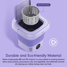 Load image into Gallery viewer, Portable Washing Machine With Dryer Bucket Folding Antibacterial Laundry Camping
