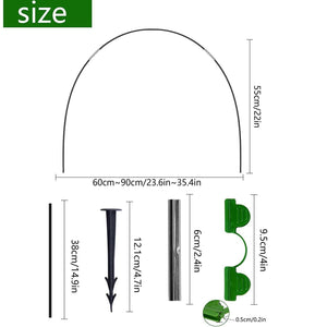 20/30x Greenhouse Plant Hoop Grow Garden Tunnel Support Hoops for Garden Stakes