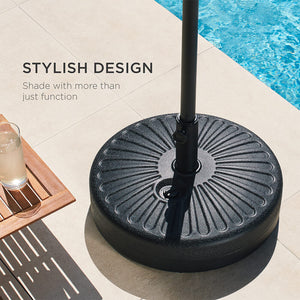 Durable Beach Umbrella Stand Base Parasol Holder Market Patio Standing Outdoor Garden