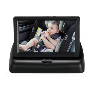 LED Car Seat HD Camera Baby Monitor w/ 4.3 inch Folding Display Screen and Night Vision