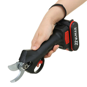 Cordless Rechargeable Electric Pruning Shears Secateur Branch Cutter + 2 Battery