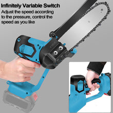 Load image into Gallery viewer, Cordless 8&#39;&#39; Electric Wood Cutting Saw Chainsaw 2x Battery &amp; Charger Fit For Makita 18V
