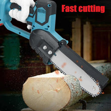 Load image into Gallery viewer, Cordless 8&#39;&#39; Electric Wood Cutting Saw Chainsaw 2x Battery &amp; Charger Fit For Makita 18V
